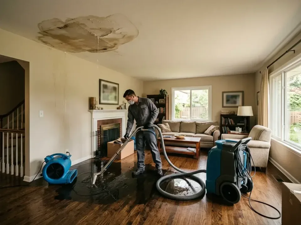 attic-pipe-burst-ceiling-drip-008 — frequently asked questions, Water Damage Restoration & Carpet Care in Marine City, MI